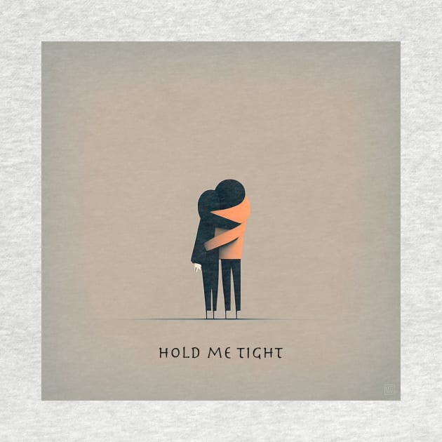 [AI Art] Hold me tight, Minimal Art Style by Sissely